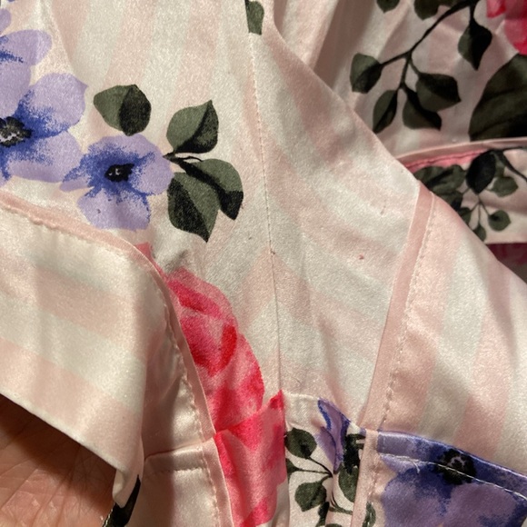 Victoria’s Secret Floral Vine Stripe Satin Sleep Shorts - Picture 6 of 15